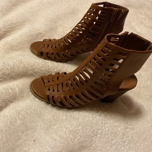 Brown Leather heels